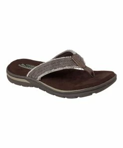 Skechers | Chocolate Relaxed Fit Supreme Bosnia Flip-Flop - Men
