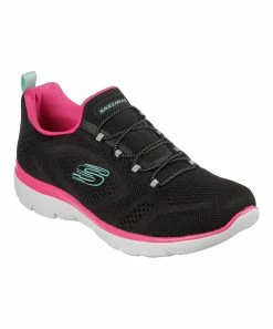 Skechers | Black & Hot Pink Summits Perfect Views Slip-On Sneaker - Women