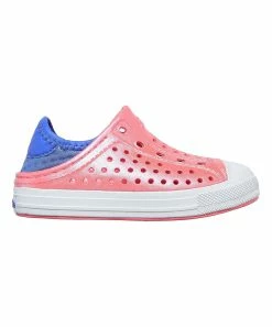 Skechers | Pink & Blue Guzman Steps Perforated Sneaker - Girls -Cheap Skechers Store zu105348546 alt 2 tm1655814279