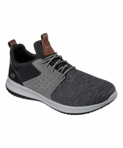 Skechers | Black & Gray Delson Camben Sneaker - Men