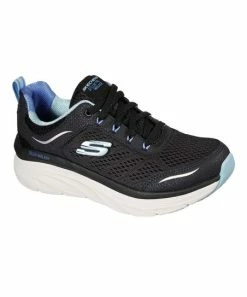 Skechers | Black & Blue D'lux Walker Infinite Motion Sneaker - Women